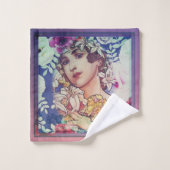 Kunst Nouveau Bad-Tuch-Set Badhandtuch Set (Waschlappen)