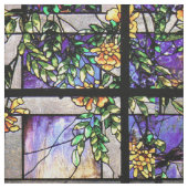 Kunst Nouveau beflecktes Glas-Blumen-Gewebe Stoff (Muster)