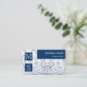 Kunst Nouveau Berater-Visitenkarte Visitenkarte (Stehend Vorderseite)