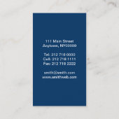 Kunst Nouveau Berater-Visitenkarte Visitenkarte (Rückseite)