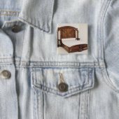 Kunst Nouveau Bett, 1900 Button (Beispiel)