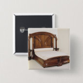 Kunst Nouveau Bett, 1900 Button (Vorne & Hinten)