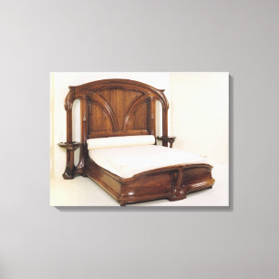 Kunst Nouveau Bett, 1900 Leinwanddruck