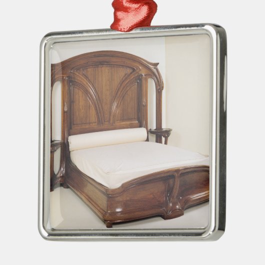 Kunst Nouveau Bett, 1900 Ornament Aus Metall (Links)
