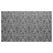 Kunst Nouveau Blumendamast, Schwarzweiss Stoff (Yard (91,4 cm))