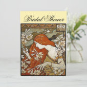 Kunst Nouveau Brautparty-Einladung Einladung (Stehend Vorderseite)