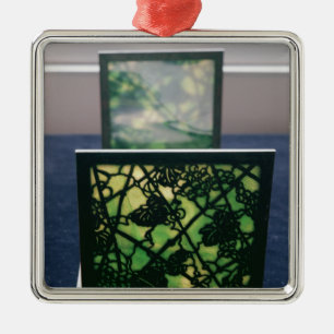 Kunst Nouveau Bücherstützen, Tiffany-Studios, Silbernes Ornament