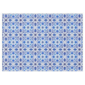 Kunst Nouveau chinesische Fliese - Kobalt-Blau u. Tischdecke (Vorderseite (Horizontal))