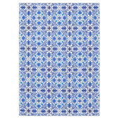 Kunst Nouveau chinesische Fliese - Kobalt-Blau u. Tischdecke (Vorderseite)