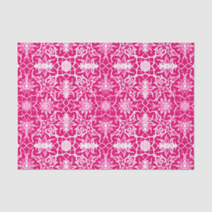 Kunst Nouveau chinesisches Muster - Fuschia Rosa Seidenpapier