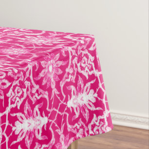 Kunst Nouveau chinesisches Muster - Fuschia Rosa Tischdecke