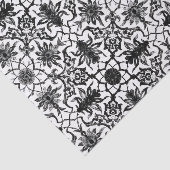 Kunst Nouveau chinesisches Muster - Schwarzweiss Seidenpapier (Ausschnitt)