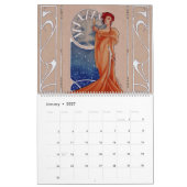 Kunst Nouveau Damen 2017 Kalender (Jan 2027)