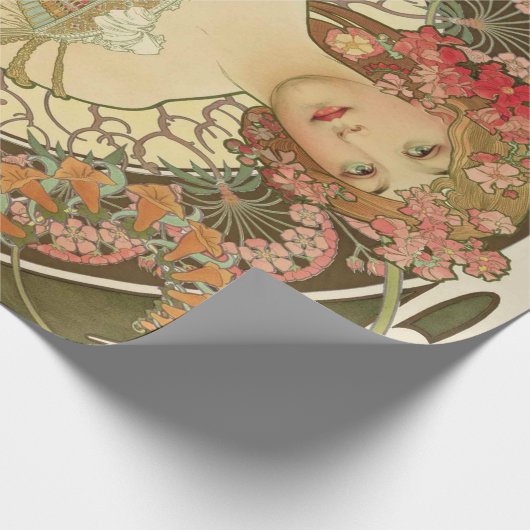 Kunst Nouveau Decoupage Plakat Geschenkpapier (Ecke)