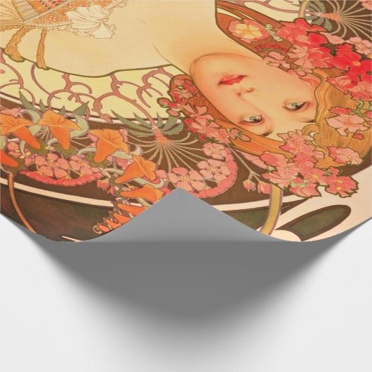Kunst Nouveau Decoupage Plakat Geschenkpapier (Ecke)