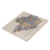 Kunst nouveau dekorative Kunst Fliese (Seite)