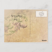 Kunst Nouveau ~ die vier Jahreszeiten Postkarte (Rückseite)