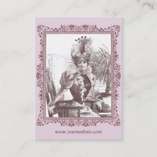 Kunst Nouveau Diva - herrliche Vintage Visitenkarte