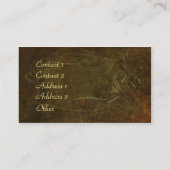 Kunst Nouveau Eleganz Visitenkarte (Rückseite)