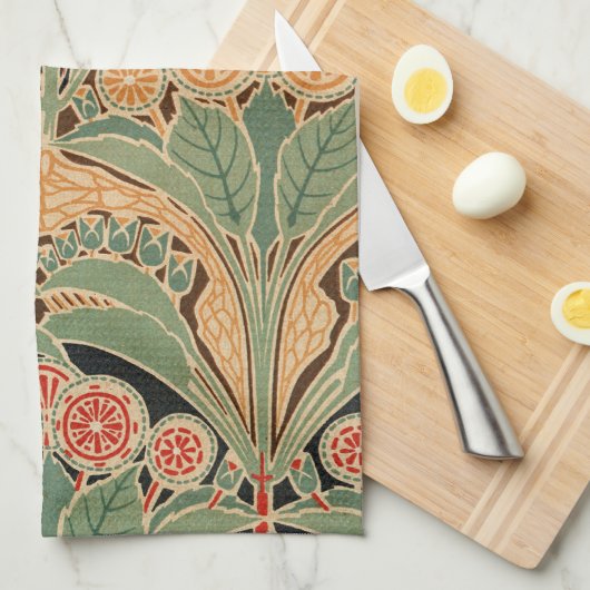 Kunst Nouveau Entwurf #3 bei Emporio Moffa Handtuch (Viertel Falte)