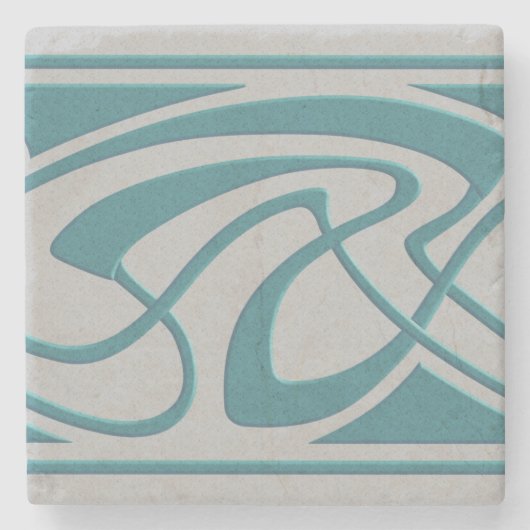 Kunst Nouveau Entwurf Steinuntersetzer (Vorderseite)