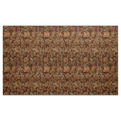 Kunst Nouveau Erdbeeren und Blätter, dunkles Brown Stoff (Yard (91,4 cm))