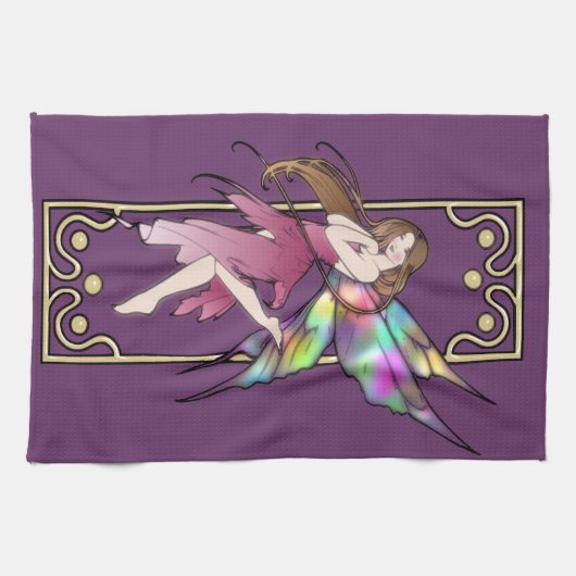 Kunst Nouveau Fee Handtuch (Horizontal)