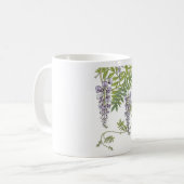 Kunst nouveau Glyzinien Kaffeetasse (Vorderseite Links)