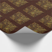 Kunst Nouveau Gold Geschenkpapier (Ecke)