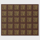 Kunst Nouveau Gold Geschenkpapier (Flach)