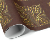 Kunst Nouveau Gold Geschenkpapier (Rolleneckpunkt)