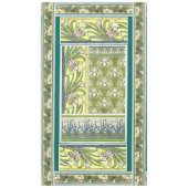 Kunst Nouveau Iris-Blumen-Blumeninsel-Tischdecke Tischdecke (Vorderseite)