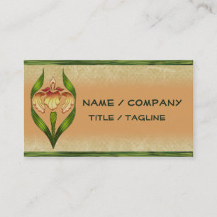 Kunst Nouveau Iris Visitenkarte