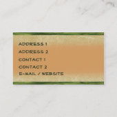 Kunst Nouveau Iris Visitenkarte (Rückseite)