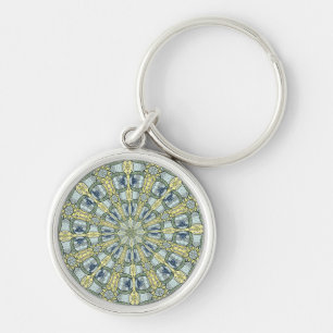 Kunst Nouveau Kaleidoskop-BlumenSchlüsselanhänger Schlüsselanhänger