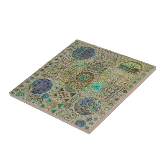 Kunst Nouveau Keramikfliese (Seite)