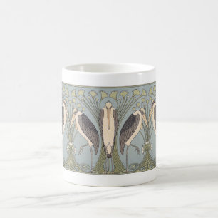 Kunst Nouveau Kran-Tasse Kaffeetasse