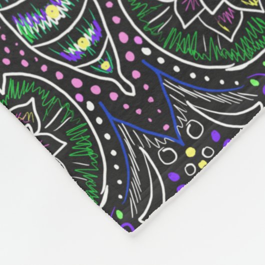 Kunst nouveau Libellen-Fleecedecke Fleecedecke (Ecke)