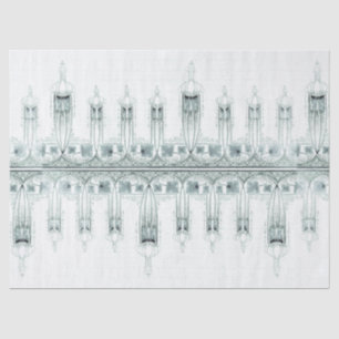 Kunst Nouveau Lilien-Blumenseidenpapier Seidenpapier