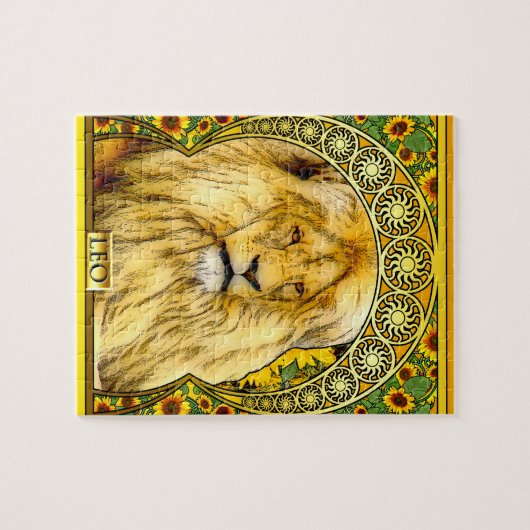 Kunst Nouveau Löwe Puzzle (Horizontal)