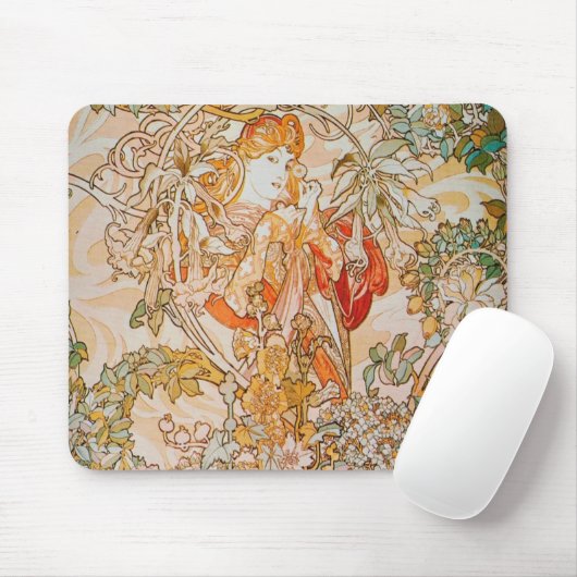 Kunst Nouveau Mausunterlage Mousepad (Mit Mouse)