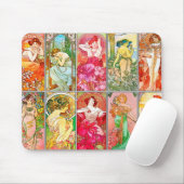 Kunst Nouveau Mausunterlage Mousepad (Mit Mouse)