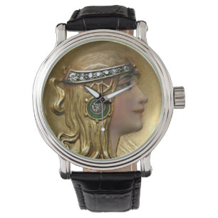 Kunst Nouveau Medaillon Armbanduhr