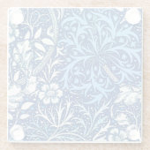 Kunst Nouveau Meerespflanze mit Blumen, Glasuntersetzer (Rückseite)