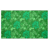 Kunst Nouveau Meerespflanze mit Blumen, Stoff (Fat Quarter (45,7 x 55,9 cm))