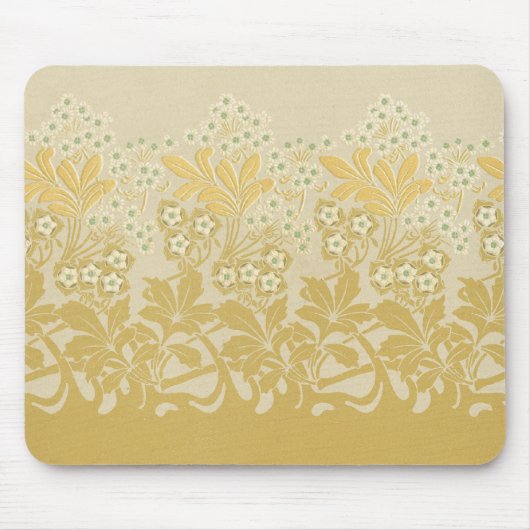 Kunst nouveau mit Blumen Mousepad (Vorne)