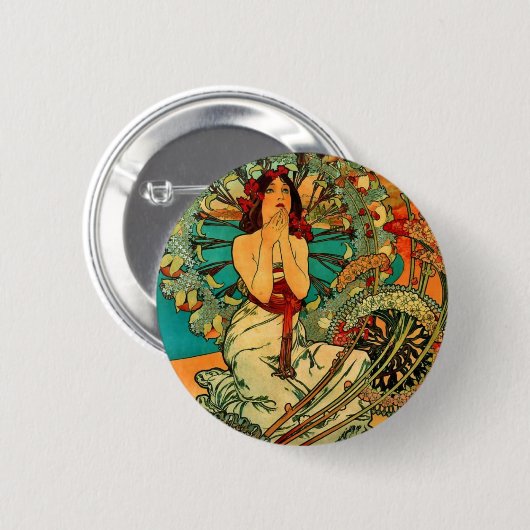 Kunst Nouveau Monacos Monte Carlo Button (Vorne & Hinten)