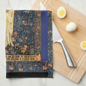 Kunst Nouveau Morris Dame Bird Animal Flower Towel Geschirrtuch (Viertel Falte)