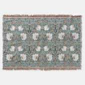 Kunst Nouveau Morris Pimpernel-BlumenWurfs-Decke Decke (Vorderseite)