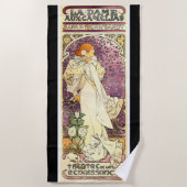 Kunst Nouveau Mucha Sarah Bernhardt Badetuch (Vorderseite)